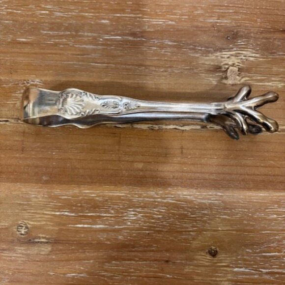 Vintage Reed & Barton Silver Plate Kings Ice Claw Tongs - Picture 3 of 4